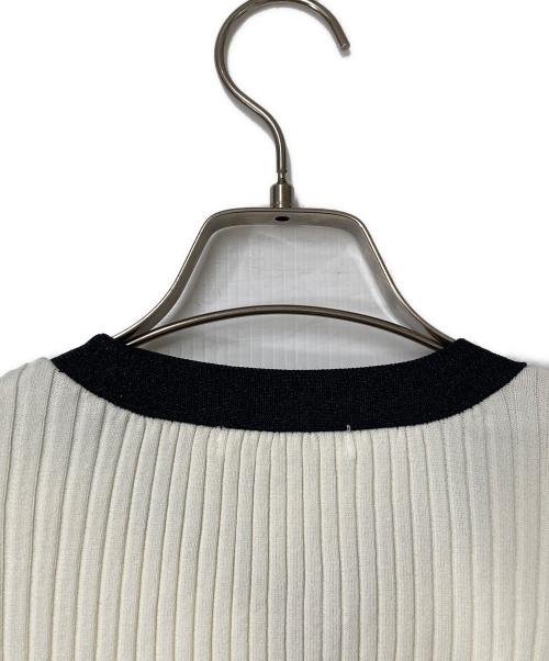 Snidel（スナイデル）Snidel (スナイデル) メタルボタンニットセットアップ アイボリー ブラック サイズ:Fの古着・服飾アイテム