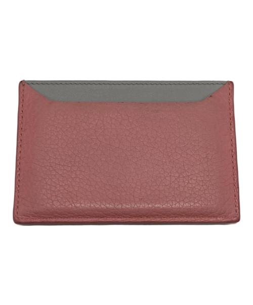 PRADA（プラダ）PRADA (プラダ) カードケース イタリア製 ピンク×グレーの古着・服飾アイテム