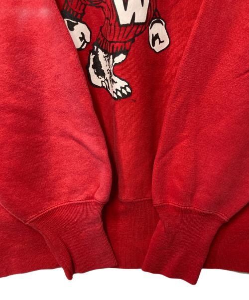 Champion REVERSE WEAVE（チャンピオン リバース ウィーブ）Champion REVERSE WEAVE (チャンピオン リバース ウィーブ) 90's WISCONSIN USA製 バッキー・バジャー/Bucky Badger スウェット レッド サイズ:Ｍの古着・服飾アイテム