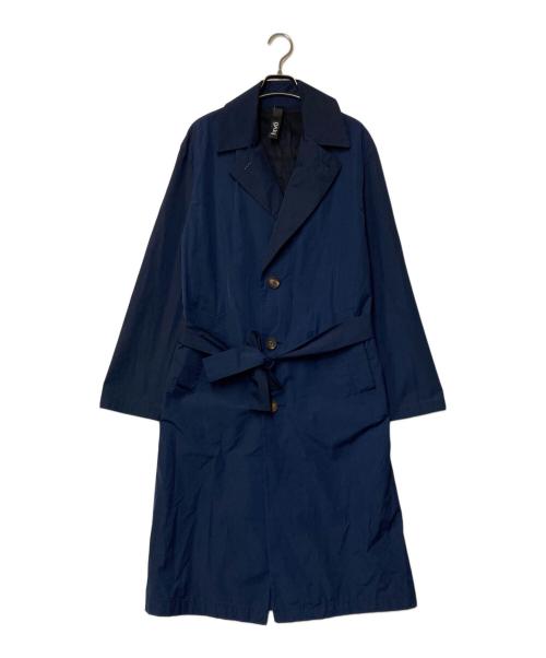HEVO（イーヴォ）Hevo (イーヴォ) ウォーターレペレントポリエステルコットンソリッドベルテッドアルスターコート ネイビー サイズ:44の古着・服飾アイテム