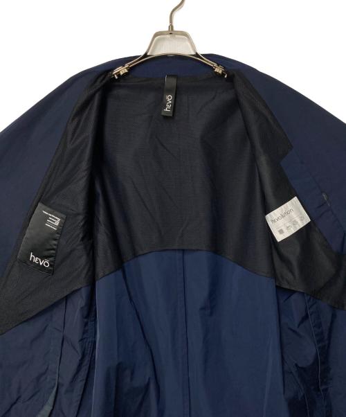 HEVO（イーヴォ）Hevo (イーヴォ) ウォーターレペレントポリエステルコットンソリッドベルテッドアルスターコート ネイビー サイズ:44の古着・服飾アイテム