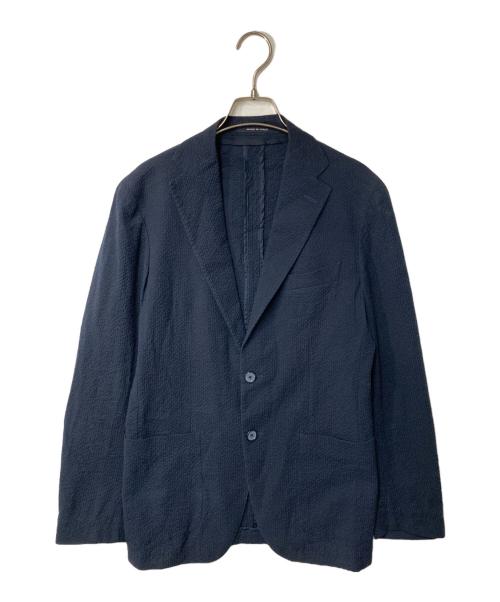 TAGLIATORE（タリアトーレ）TAGLIATORE (タリアトーレ) A-DAKAR シアサッカージャケット ネイビー サイズ:44の古着・服飾アイテム