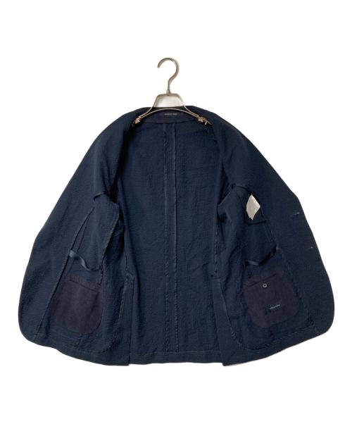 TAGLIATORE（タリアトーレ）TAGLIATORE (タリアトーレ) A-DAKAR シアサッカージャケット ネイビー サイズ:44の古着・服飾アイテム
