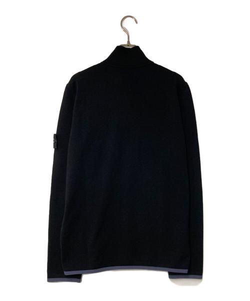 STONE ISLAND（ストーンアイランド）STONE ISLAND (ストーンアイランド) 23AW ニットジャケット ブラック サイズ:Ｍの古着・服飾アイテム