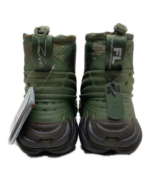 crocs（クロックス）crocs (クロックス) FUTURA LABORATORIES (フューチュラ ラボラトリーズ) FL X Crocs Echo Boot Army Green カーキ サイズ:Ｍ9/Ｗ11の古着・服飾アイテム