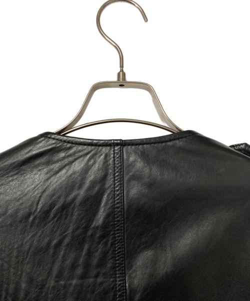 3.1 phillip lim（スリーワンフィリップリム）3.1 phillip lim (スリーワンフィリップリム) ラムレザージャケット ブラック サイズ:4の古着・服飾アイテム