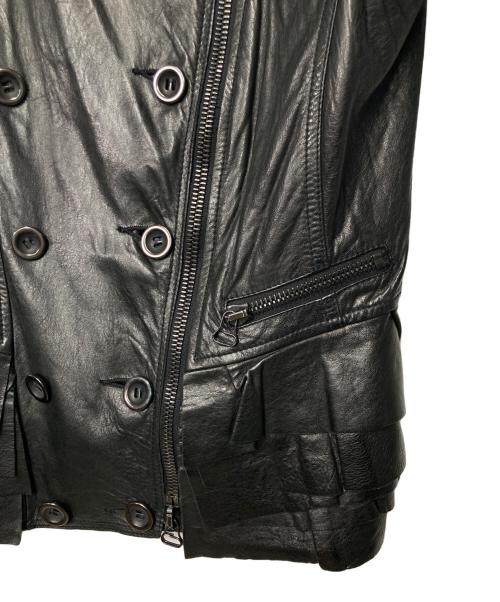 3.1 phillip lim（スリーワンフィリップリム）3.1 phillip lim (スリーワンフィリップリム) ラムレザージャケット ブラック サイズ:4の古着・服飾アイテム