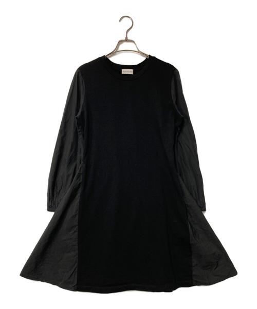 MONCLER（モンクレール）MONCLER (モンクレール) ABITO 切替フレアワンピース ブラック サイズ:Sの古着・服飾アイテム