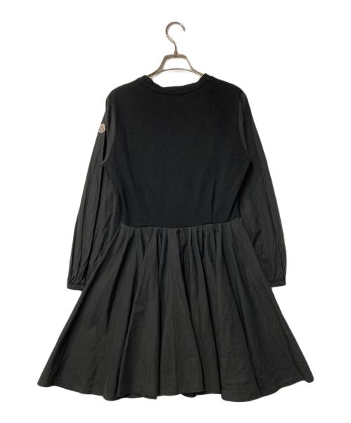 MONCLER（モンクレール）MONCLER (モンクレール) ABITO 切替フレアワンピース ブラック サイズ:Sの古着・服飾アイテム