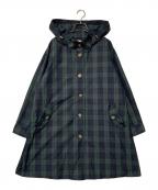 Leilianレリアン）の古着「ライナー付きフーデットコート」｜グリーン×ネイビー