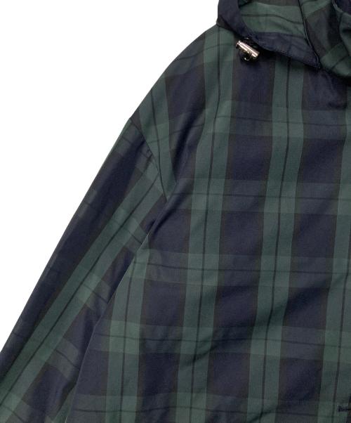 Leilian（レリアン）Leilian (レリアン) ライナー付きフーデットコート グリーン×ネイビー サイズ:13の古着・服飾アイテム