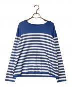 Leilianレリアン）の古着「プルオーバーニット」｜ブルー×ホワイト