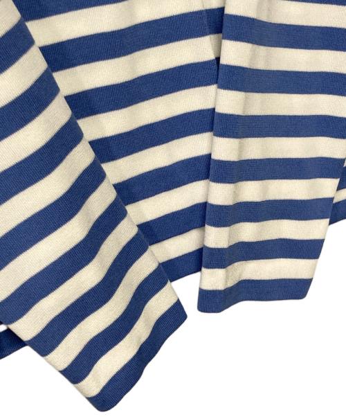 Leilian（レリアン）LEILIAN (レリアン) プルオーバーニット ブルー×ホワイト サイズ:13の古着・服飾アイテム