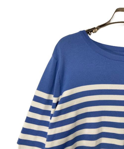 Leilian（レリアン）LEILIAN (レリアン) プルオーバーニット ブルー×ホワイト サイズ:13の古着・服飾アイテム