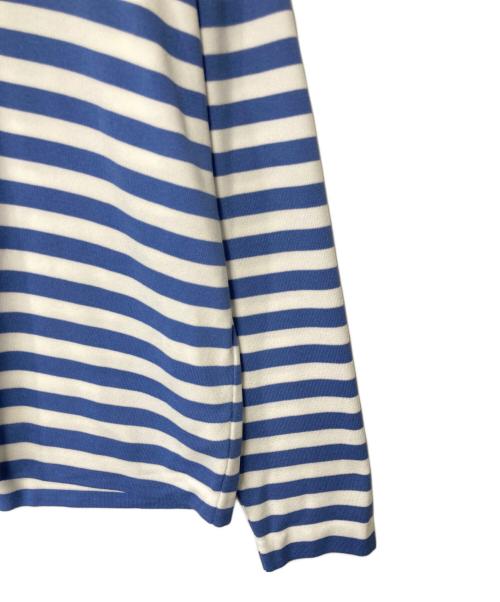 Leilian（レリアン）LEILIAN (レリアン) プルオーバーニット ブルー×ホワイト サイズ:13の古着・服飾アイテム