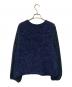 LEILIAN (レリアン) 異素材コンビプルオーバー ネイビー サイズ:13：6000円