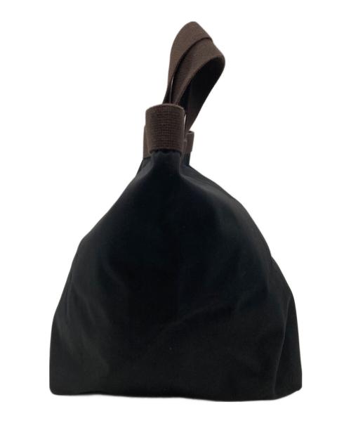 Herve Chapelier（エルベシャプリエ）Herve Chapelier (エルベシャプリエ) 725C コーデュラナイロン舟型トートL ブラック×ブラウンの古着・服飾アイテム