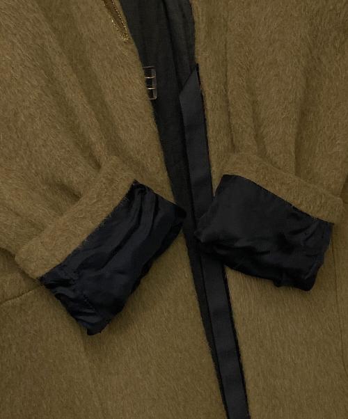 Tabrik（タブリック）Tabrik (タブリック) アルパカウールベルテッドコート オリーブ サイズ:-の古着・服飾アイテム