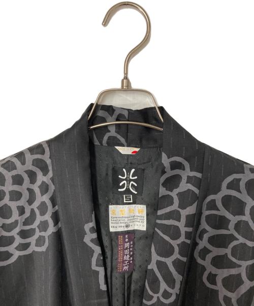 SOU・SOU GYOU（ソウソウギョウ）SOU・SOU GYOU (ソウソウギョウ) 総柄ウールノースリーブワンピース ブラック サイズ:Sの古着・服飾アイテム