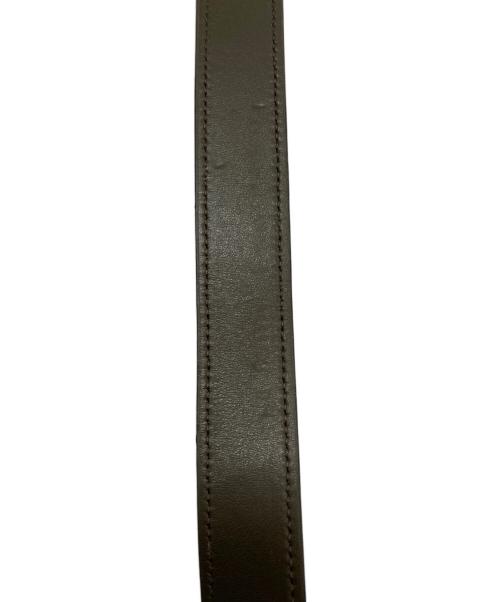 PRADA（プラダ）PRADA (プラダ) ロゴプレート カーフレザーショルダーバッグ カーキの古着・服飾アイテム