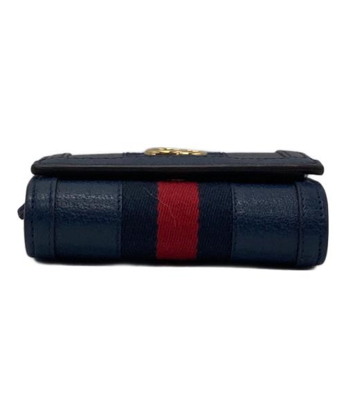 GUCCI（グッチ）GUCCI (グッチ) オフィディア GGウォレット ネイビーの古着・服飾アイテム
