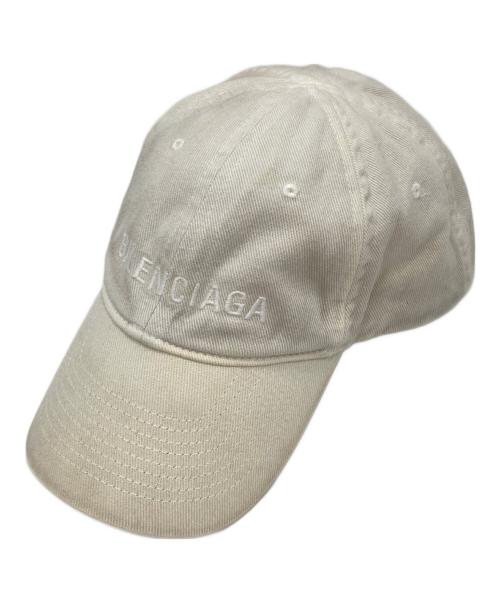 BALENCIAGA（バレンシアガ）BALENCIAGA (バレンシアガ) ロゴキャップ アイボリー サイズ:59cmの古着・服飾アイテム