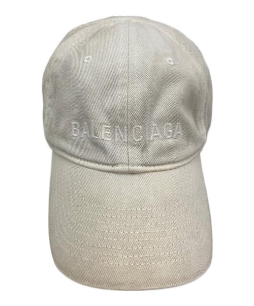BALENCIAGA（バレンシアガ）BALENCIAGA (バレンシアガ) ロゴキャップ アイボリー サイズ:59cmの古着・服飾アイテム