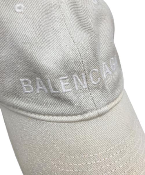 BALENCIAGA（バレンシアガ）BALENCIAGA (バレンシアガ) ロゴキャップ アイボリー サイズ:59cmの古着・服飾アイテム