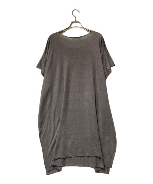 evam eva（エヴァムエヴァ）evam eva (エヴァムエヴァ) リネンワンピース グレー サイズ:Freeの古着・服飾アイテム