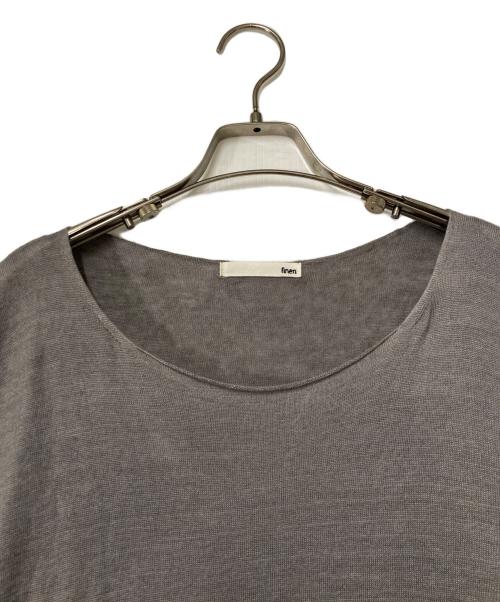 evam eva（エヴァムエヴァ）evam eva (エヴァムエヴァ) リネンワンピース グレー サイズ:Freeの古着・服飾アイテム