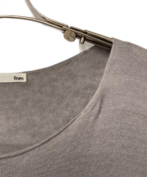 evam eva（エヴァムエヴァ）evam eva (エヴァムエヴァ) リネンワンピース グレー サイズ:Freeの古着・服飾アイテム