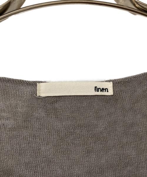 evam eva（エヴァムエヴァ）evam eva (エヴァムエヴァ) リネンワンピース グレー サイズ:Freeの古着・服飾アイテム
