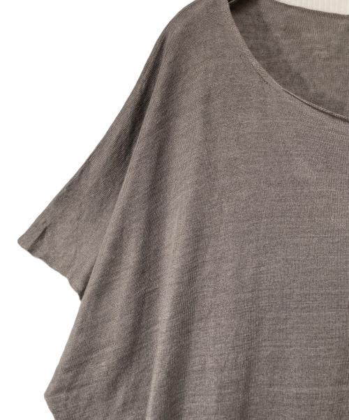 evam eva（エヴァムエヴァ）evam eva (エヴァムエヴァ) リネンワンピース グレー サイズ:Freeの古着・服飾アイテム