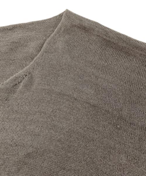 evam eva（エヴァムエヴァ）evam eva (エヴァムエヴァ) リネンワンピース グレー サイズ:Freeの古着・服飾アイテム