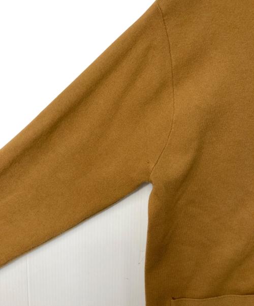 CABAN（キャバン）CABaN (キャバン) コットンカシミヤ ポロカーディガン ブラウン×ブルー サイズ:Ｍの古着・服飾アイテム