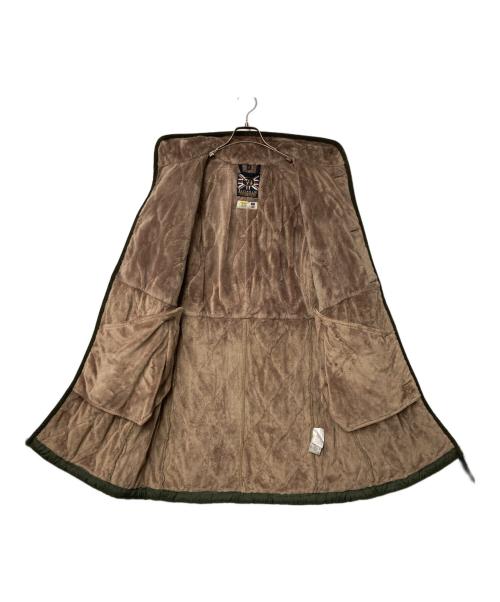 LAVENHAM（ラベンハム）LAVENHAM (ラベンハム) JOURNAL STANDARD (ジャーナルスタンダード) 切替フーデットキルティングコート グリーン サイズ:36の古着・服飾アイテム