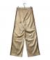 adidas (アディダス) モノグラムサテントラックパンツ ベージュ×ブラウン サイズ:M：5000円