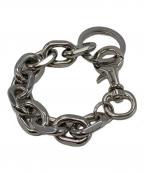 HIDAKAヒダカ）の古着「CUT OVAL BRACELET」｜シルバー
