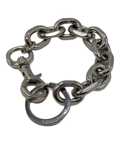 HIDAKA（ヒダカ）HIDAKA (ヒダカ) CUT OVAL BRACELET シルバーの古着・服飾アイテム