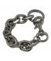 HIDAKA（ヒダカ）の古着「CUT OVAL BRACELET」｜シルバー