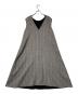 TOMORROW LAND collection (トゥモローランドコレクション) タッターグレンチェック Aラインワンピース グレー サイズ:34：7000円