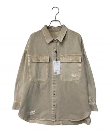 中古・古着通販】Loungedress (ラウンジドレス) ダメージデニムシャツ