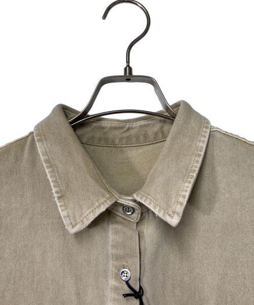 Loungedress（ラウンジドレス）Loungedress (ラウンジドレス) ダメージデニムシャツ ベージュ サイズ:Sの古着・服飾アイテム