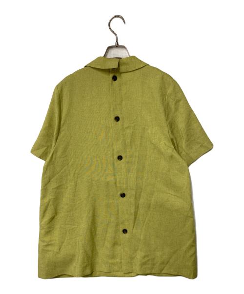 MAISON SPECIAL（メゾンスペシャル）MAISON SPECIAL (メゾンスペシャル) スラブオックス ハーフ スリーブ ジャケット イエロー サイズ:FREEの古着・服飾アイテム