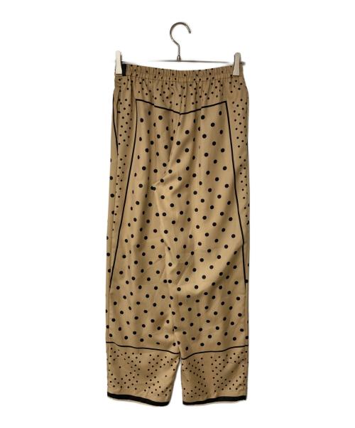manipuri（マニプリ）manipuri (マニプリ) ドット柄イージーワイドパンツ ベージュ×ブラック サイズ:Freeの古着・服飾アイテム