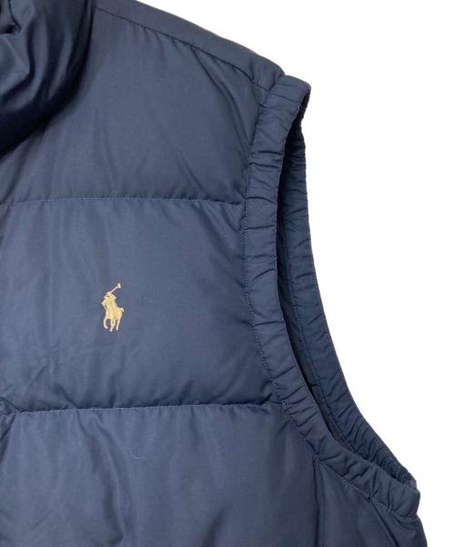 POLO RALPH LAUREN（ポロ・ラルフローレン）POLO RALPH LAUREN (ポロ・ラルフローレン) ポニー刺繍 ダウンベスト ネイビー サイズ:XLの古着・服飾アイテム