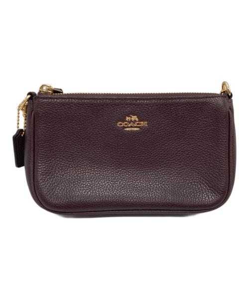 COACH（コーチ）COACH (コーチ) チェーン ハンドポーチ ブラウンの古着・服飾アイテム