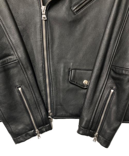 BEAUTY&YOUTH（ビューティーアンドユース）BEAUTY&YOUTH (ビューティーアンドユース) シープレザーダブルライダース ブラック サイズ:Mの古着・服飾アイテム