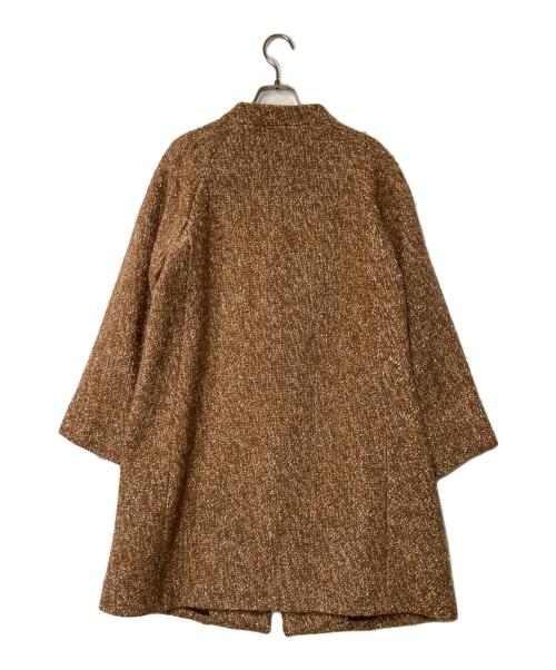 SANYOCOAT（サンヨーコート）SANYOCOAT (サンヨーコート) ノーカラーコート ブラウン サイズ:38の古着・服飾アイテム