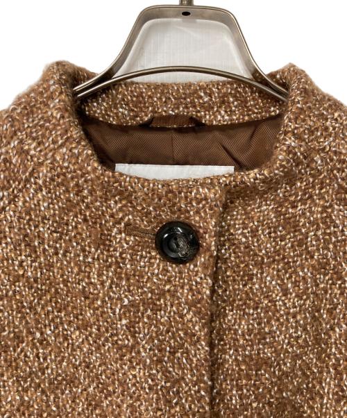 SANYOCOAT（サンヨーコート）SANYOCOAT (サンヨーコート) ノーカラーコート ブラウン サイズ:38の古着・服飾アイテム